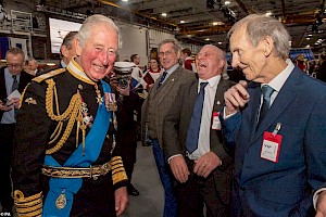 His Majesty King Charles III meets Royal Navy veterans ( photo Martin Slater)